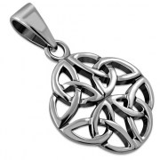 Plain Silver Celtic Pendant, pn561